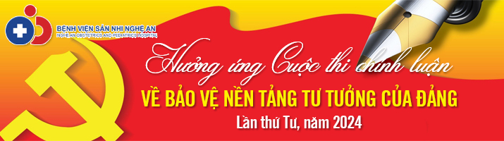 Banner cuộc thi chính luận bảo vệ nền tảng tư tưởng của Đảng lần 4