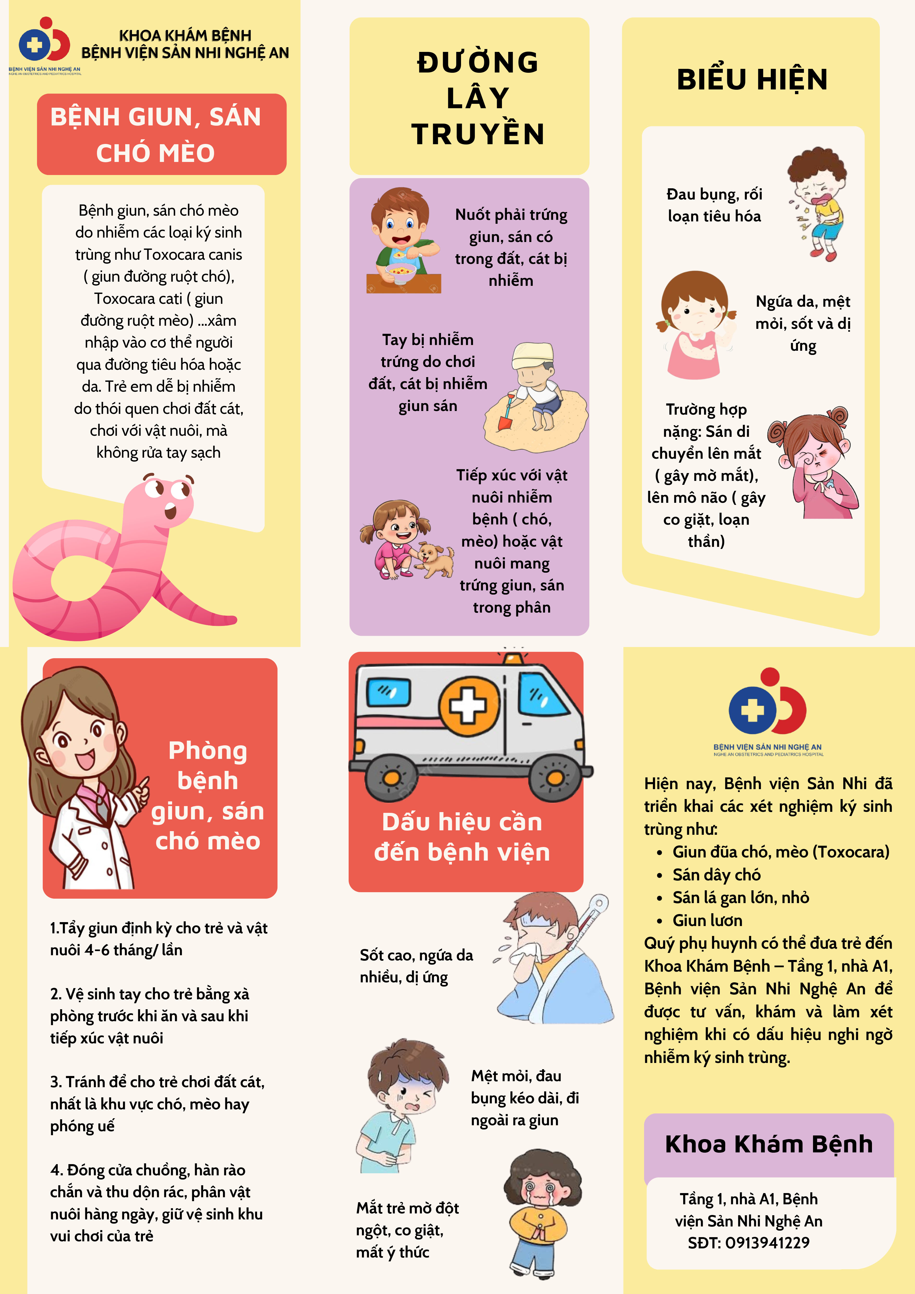Bệnh giun, sán chó mèo ở trẻ em | Khoa học thường thức